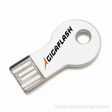 Key Shock-resistant USB Flash Disks, 1 to 256GB Capacity, High-reading and Writing Speed